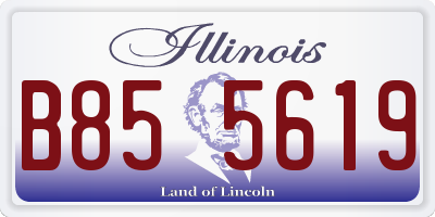 IL license plate B855619