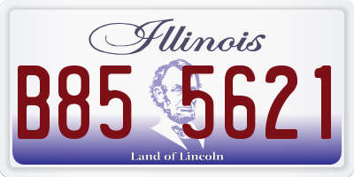 IL license plate B855621