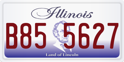 IL license plate B855627