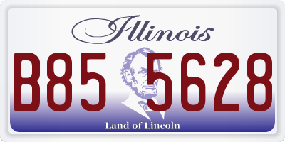 IL license plate B855628
