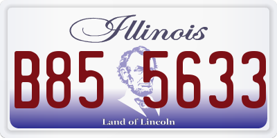 IL license plate B855633