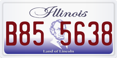 IL license plate B855638