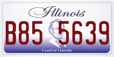 IL license plate B855639