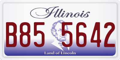 IL license plate B855642
