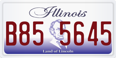 IL license plate B855645