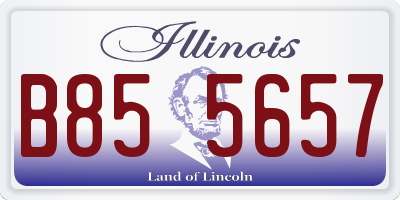 IL license plate B855657