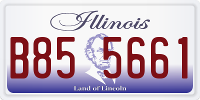 IL license plate B855661