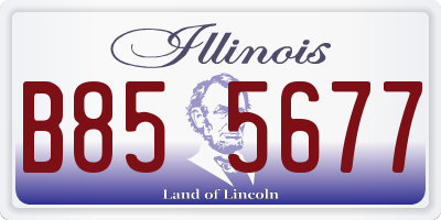 IL license plate B855677