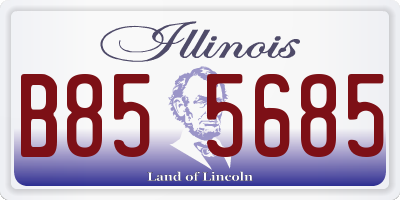 IL license plate B855685