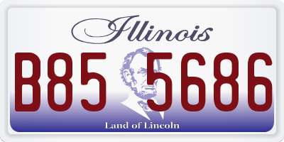 IL license plate B855686