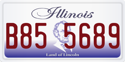 IL license plate B855689