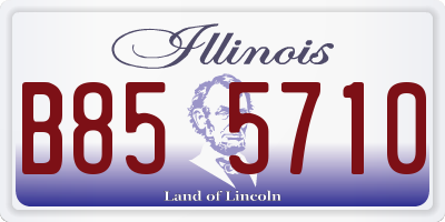 IL license plate B855710