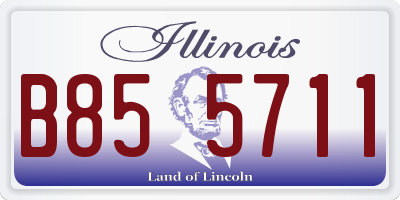 IL license plate B855711