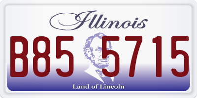 IL license plate B855715