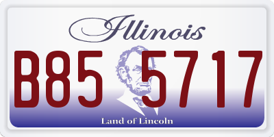 IL license plate B855717