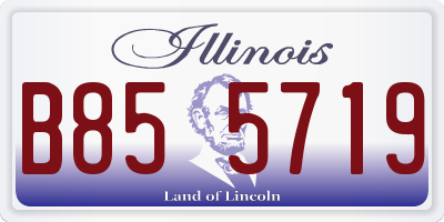 IL license plate B855719