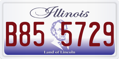 IL license plate B855729