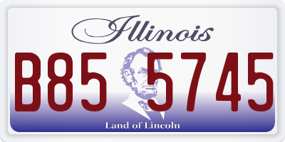 IL license plate B855745
