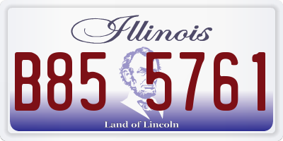 IL license plate B855761