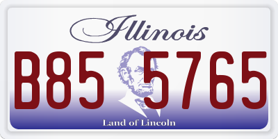 IL license plate B855765