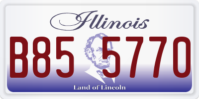 IL license plate B855770
