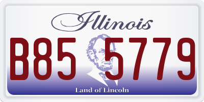 IL license plate B855779