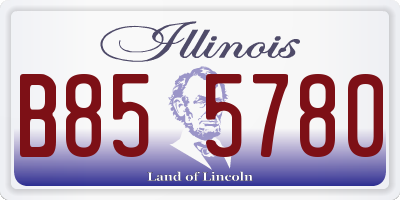 IL license plate B855780