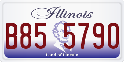 IL license plate B855790