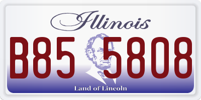 IL license plate B855808