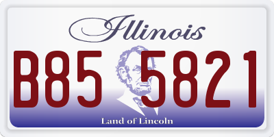 IL license plate B855821