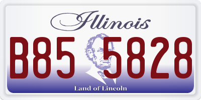 IL license plate B855828