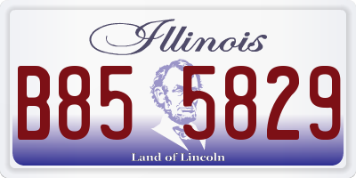 IL license plate B855829