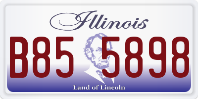 IL license plate B855898