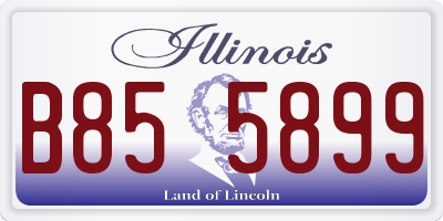IL license plate B855899