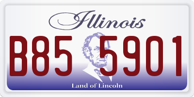 IL license plate B855901