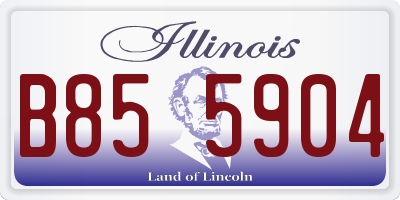 IL license plate B855904