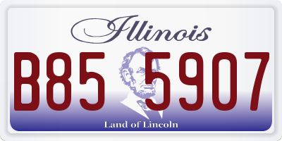 IL license plate B855907