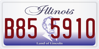 IL license plate B855910