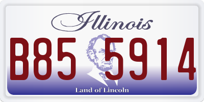 IL license plate B855914