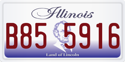 IL license plate B855916