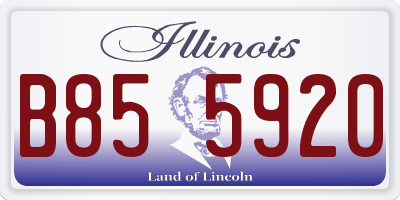 IL license plate B855920