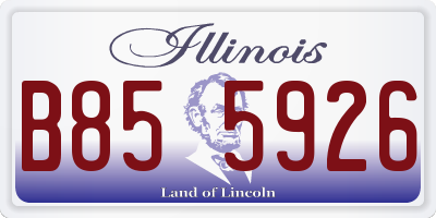 IL license plate B855926