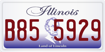 IL license plate B855929