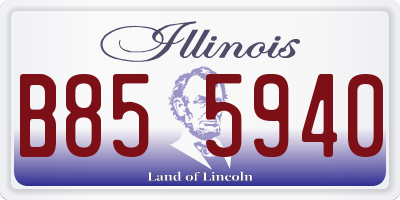 IL license plate B855940