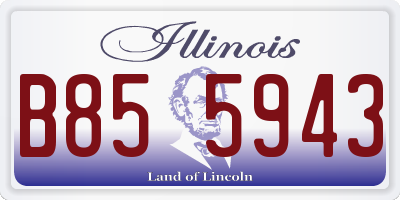 IL license plate B855943