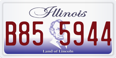 IL license plate B855944