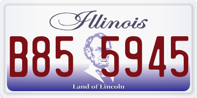 IL license plate B855945