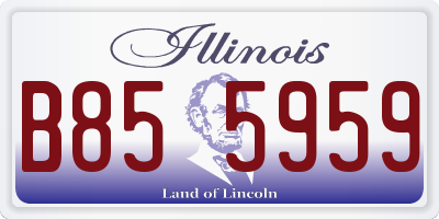 IL license plate B855959