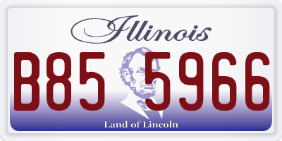IL license plate B855966