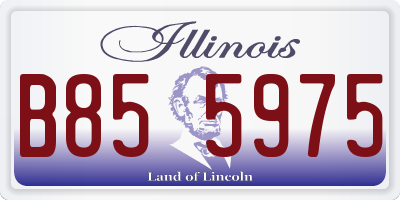 IL license plate B855975
